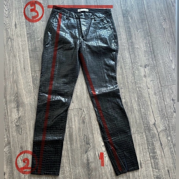 ZARA Croc Pants - Picture 8 of 8